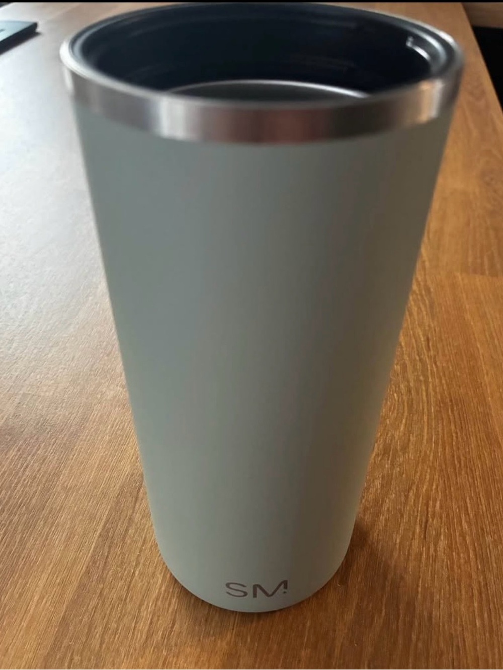 SM! Mint Green Insulated Travel Tumbler with Stainless Rim